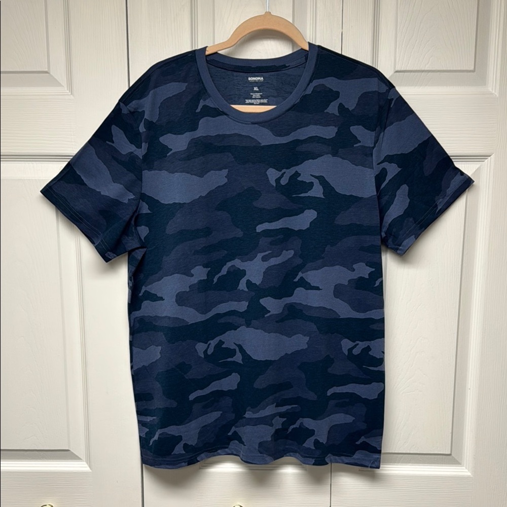 Sonoma Blue Camouflage Short Sleeve Tee, Size XL
